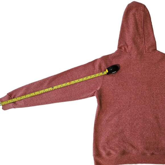 Cabela's Burgundy Heathered Pink Hoodie Size Large - Picture 6 of 9